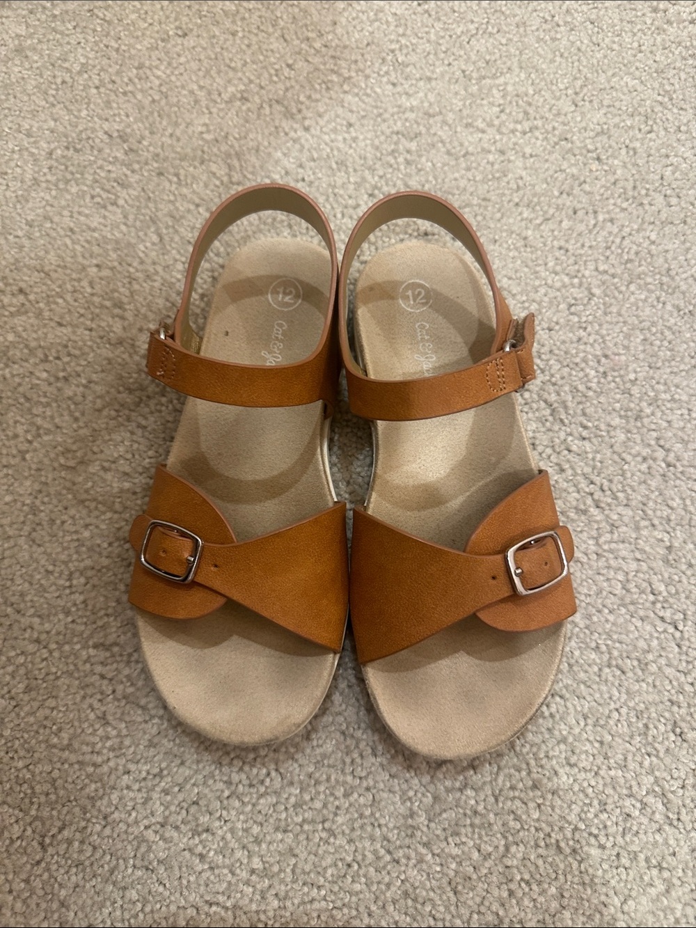Cat & Jack Kids Brown Buckle Sandals